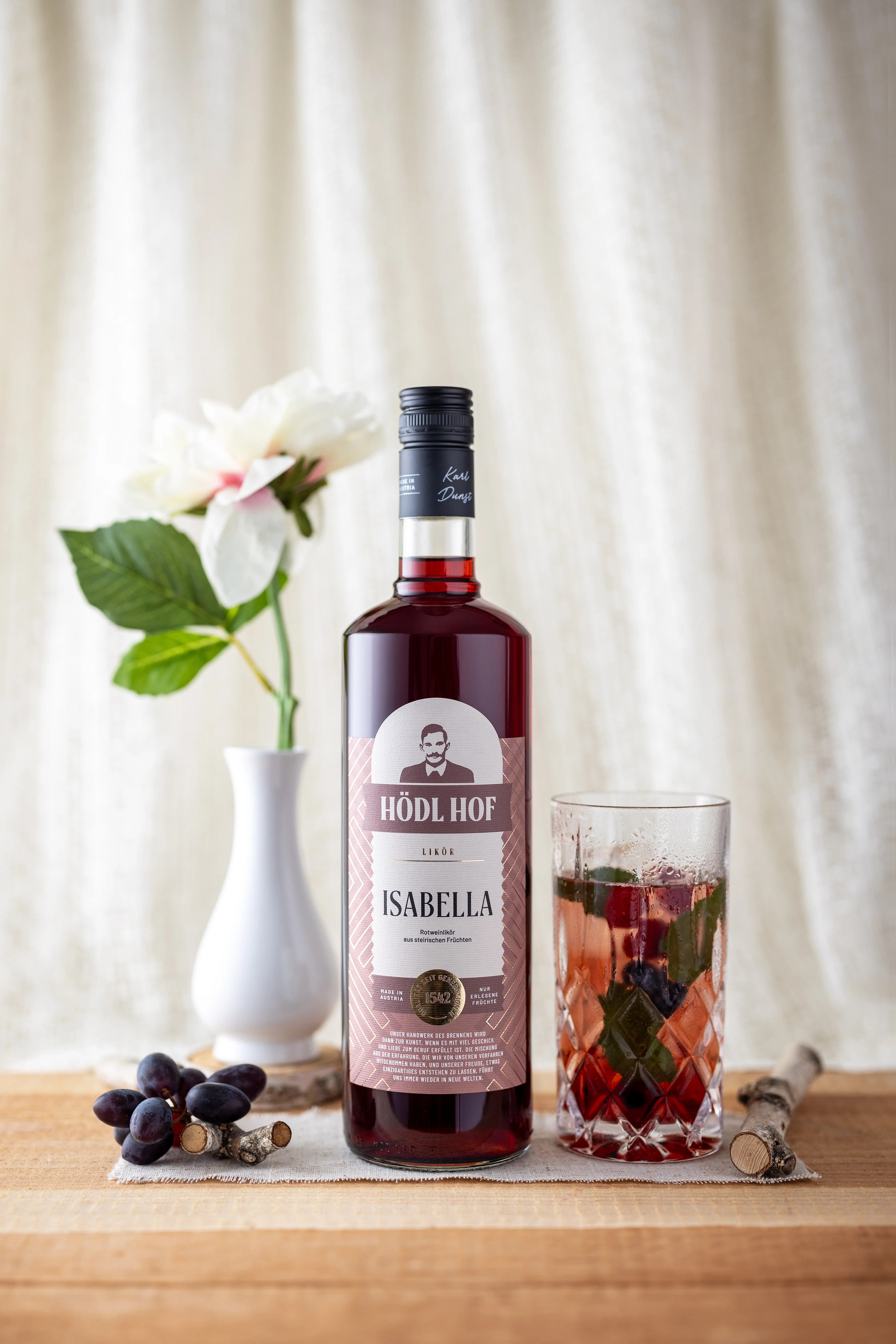 Hödl Hof "Uhudler" Isabella Likör | 20% Vol. | 1,0l