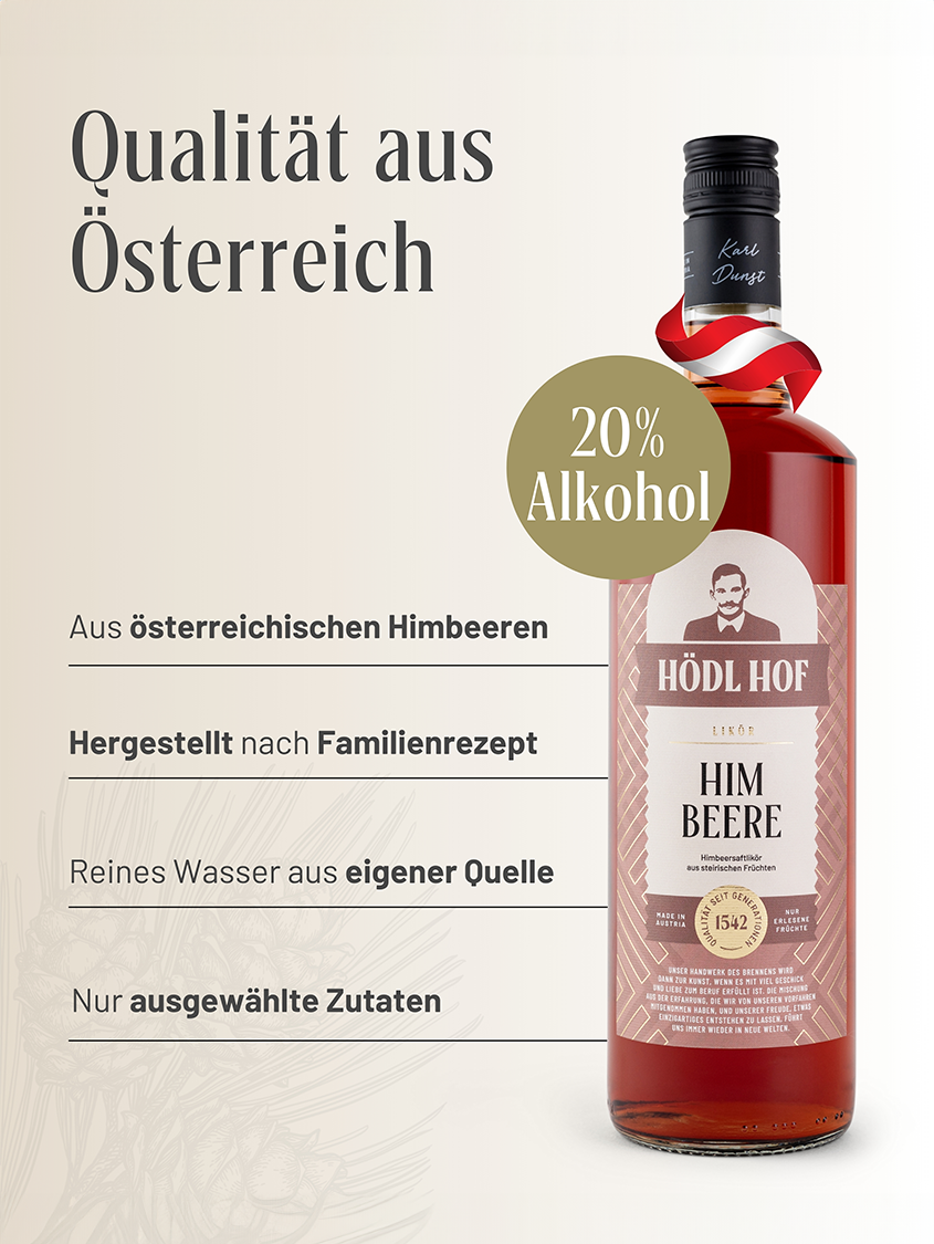 Hödl Hof Himbeere Likör | 20% Vol. | 0,5l