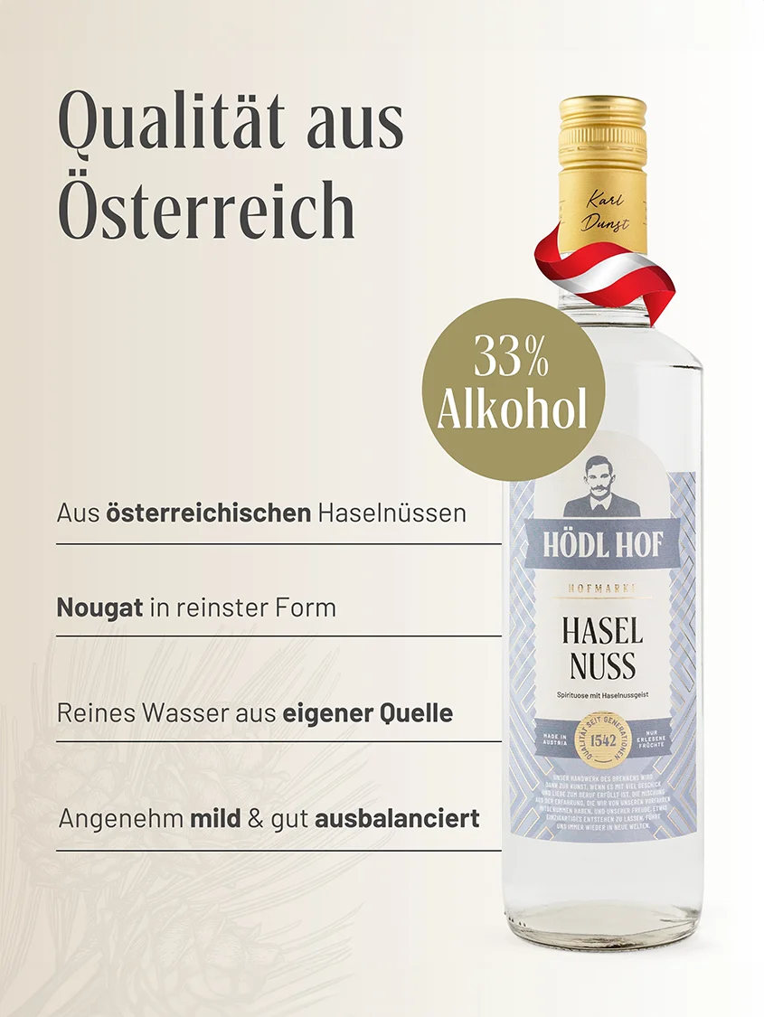 Hödl Hof Haselnuss Schnaps | 33% Vol. | 0,7l