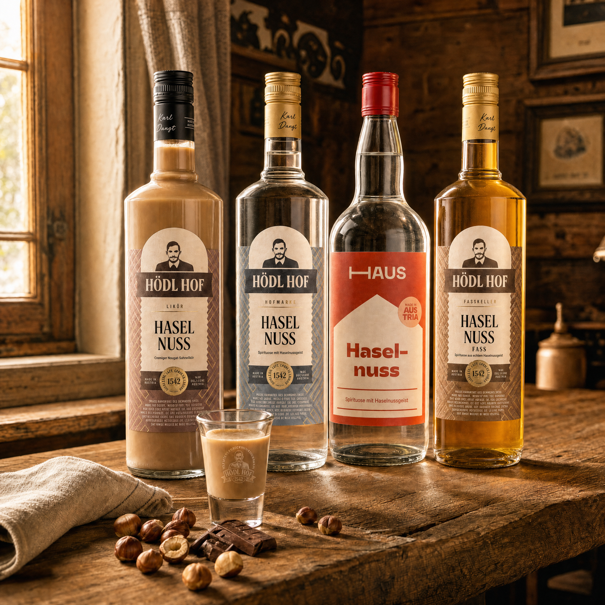 Haselnuss-Schnaps & Likör Premium Vorteilsset