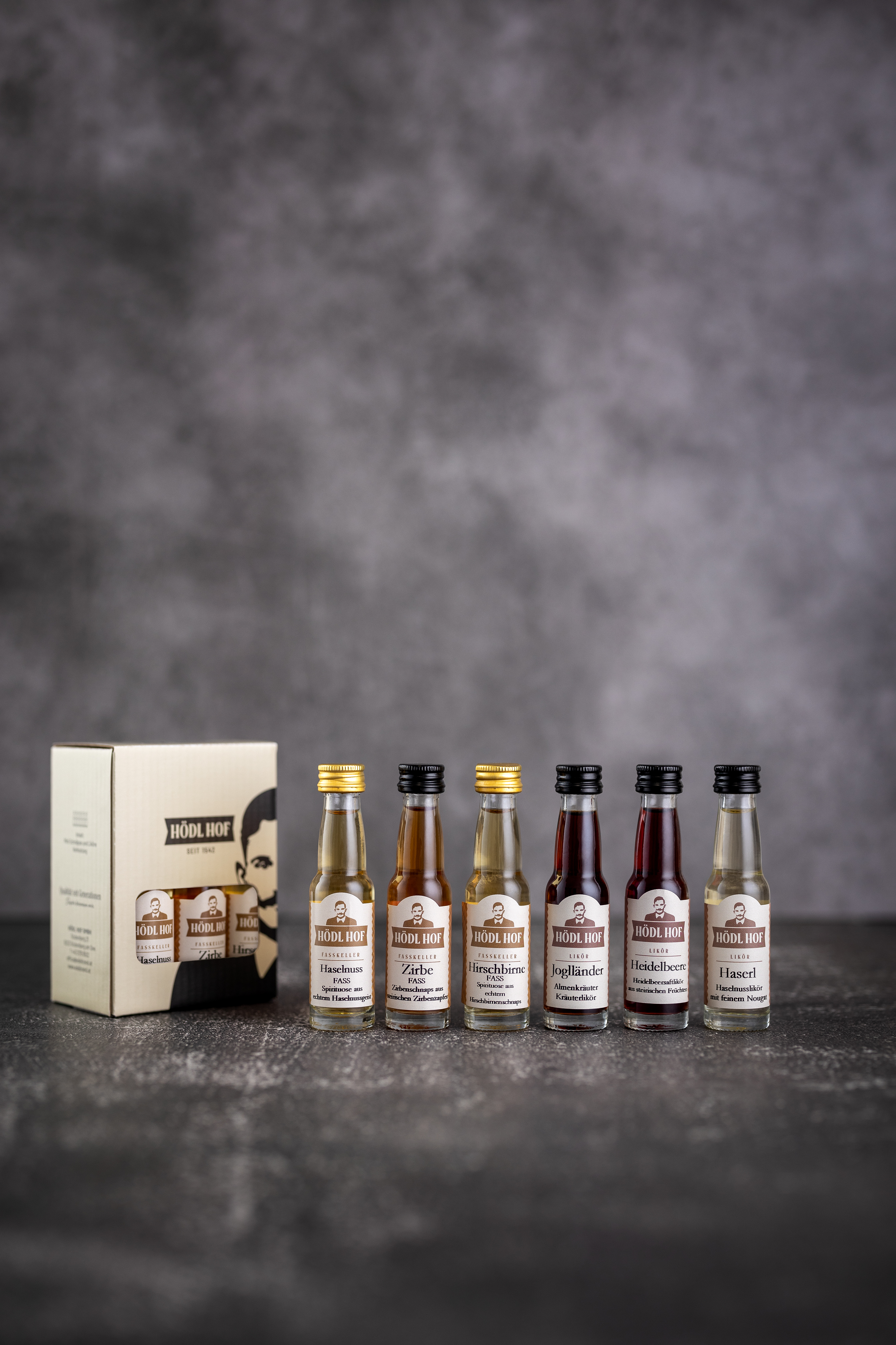 Hödl Hof Schnaps & Liköre Miniaturen Probierset 2 | 6x0,02l