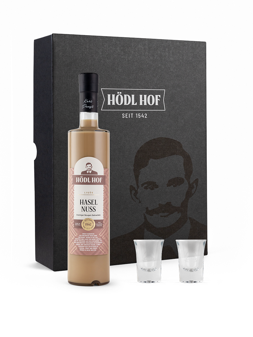 Hödl Hof Geschenkset Haselnuss Creme Likör | 0.5l