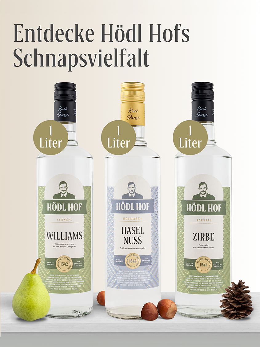 Hödl Hof Zirbengeist | Aus echten Zirbenzapfen | 38% Vol. | 1,0l