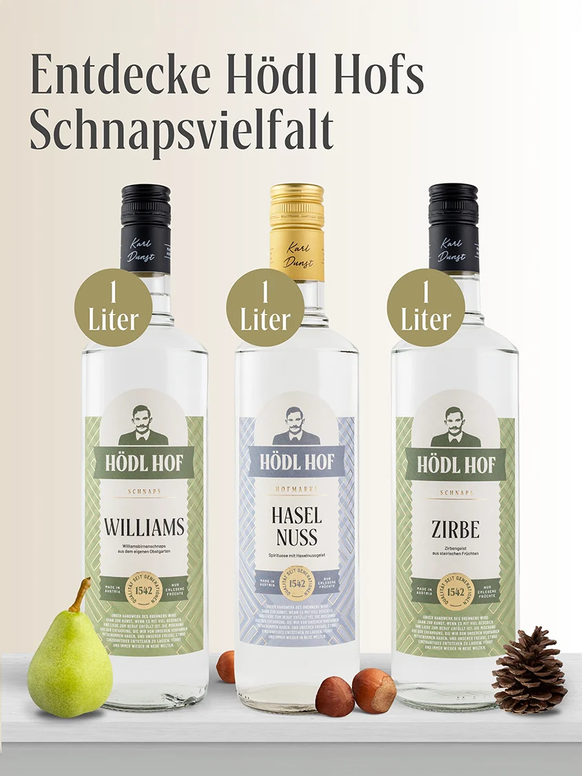 Hödl Hof Obstler Schnaps | 38% Vol. | 1,0l