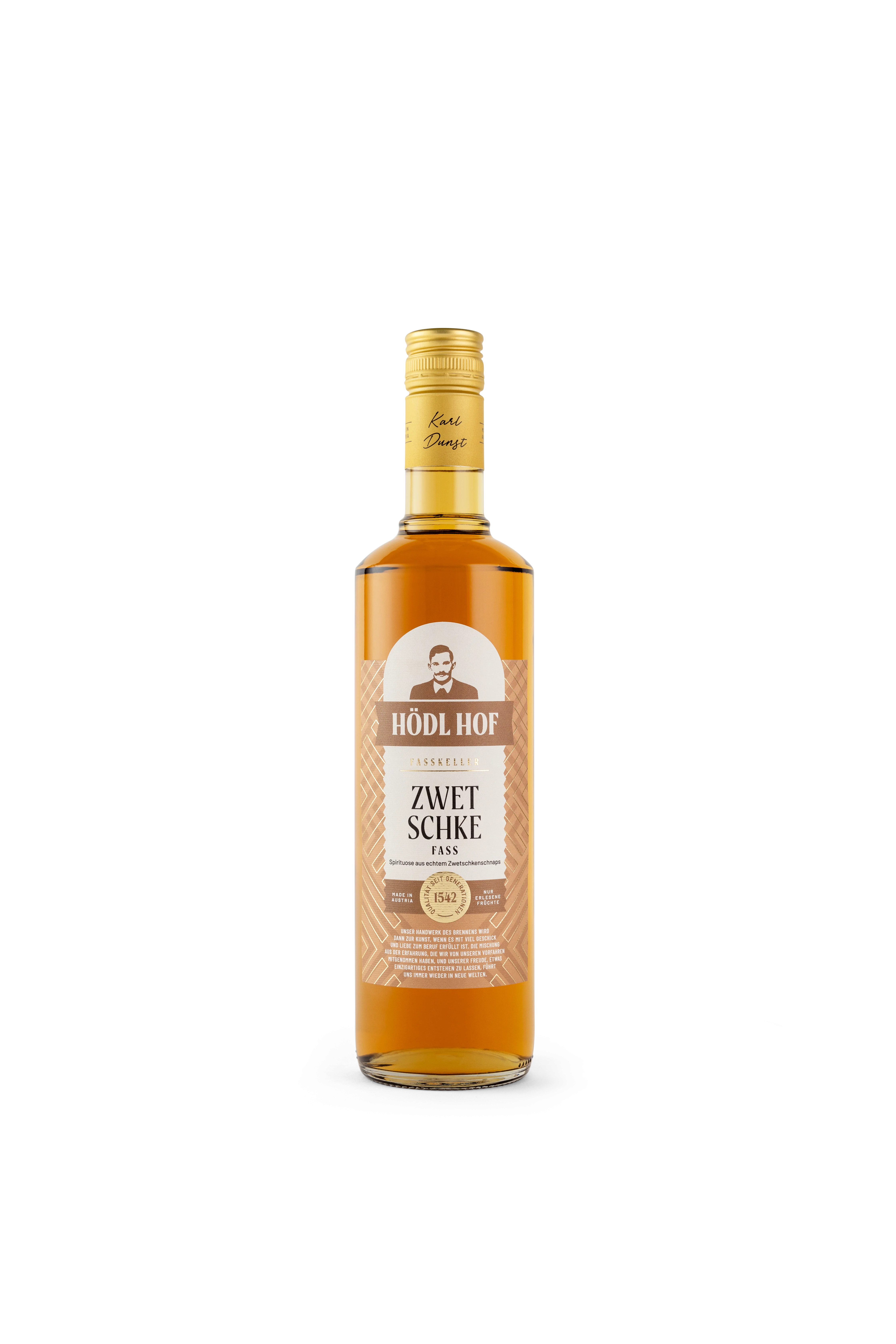 Hödl Hof Zwetschke Fass Schnaps Fassgelagert | 38% Vol. | 0,7l