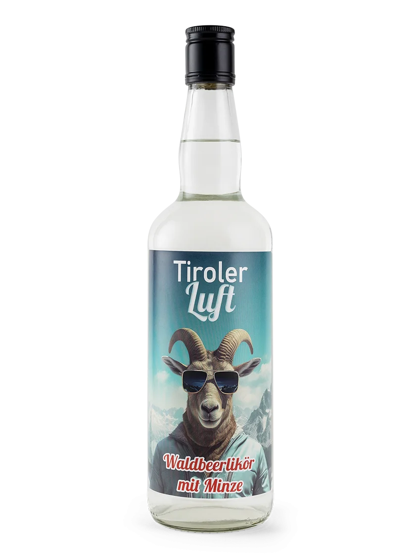 Tiroler Luft Pfefferminzlikör | Vol. 18% | 0,7l