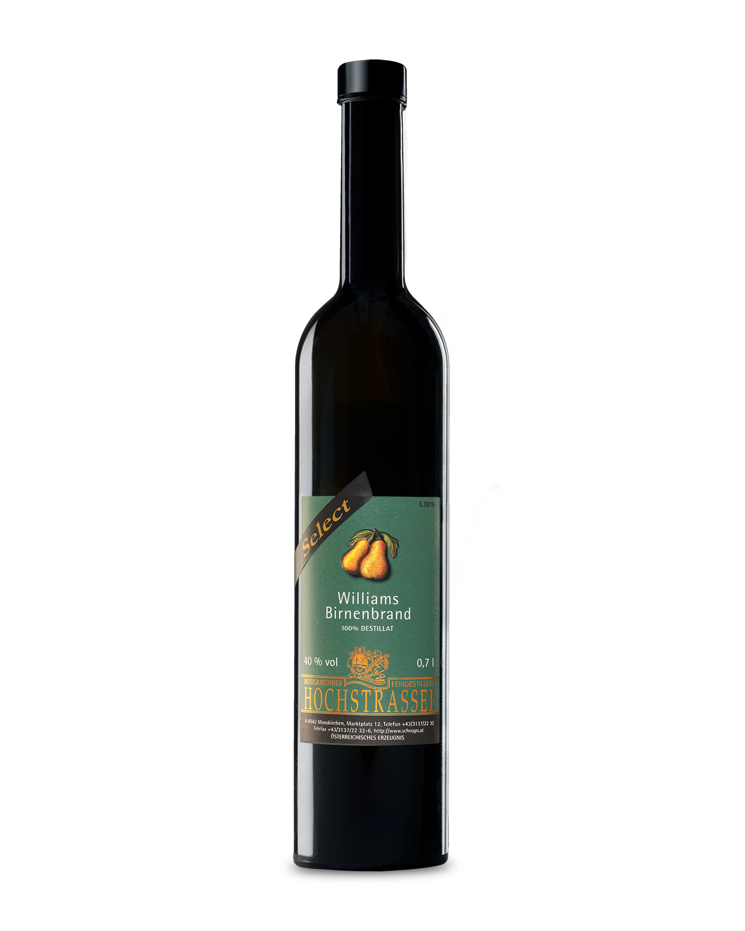 Hochstrasser Williamsbirnenbrand Select | Vol. 40% | 0,7l