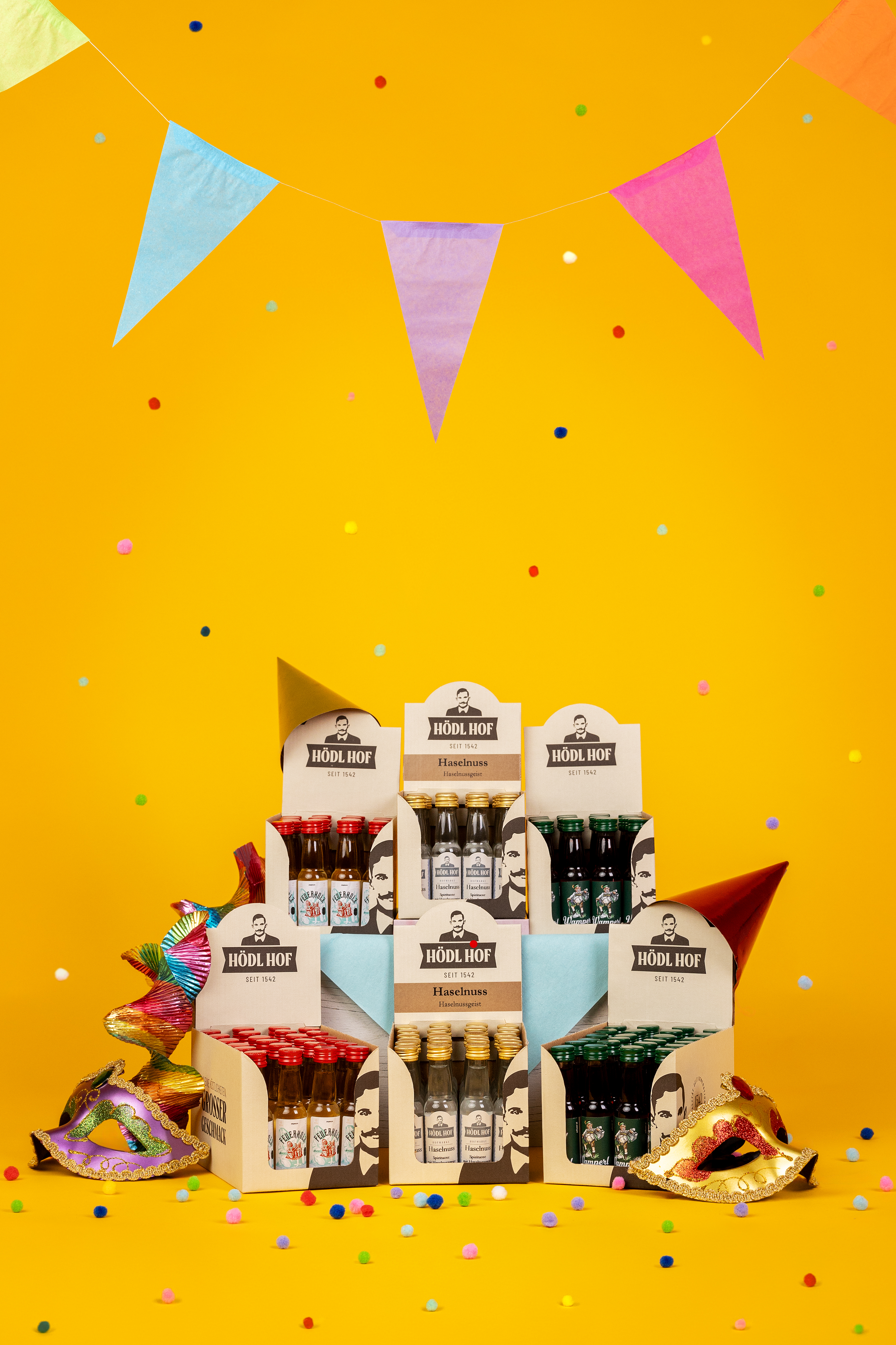 Hödl Hof - Miniaturen Fasching-Set 144x0,02 Hödl Hof - Miniaturen Fasching-Set 144x0,02