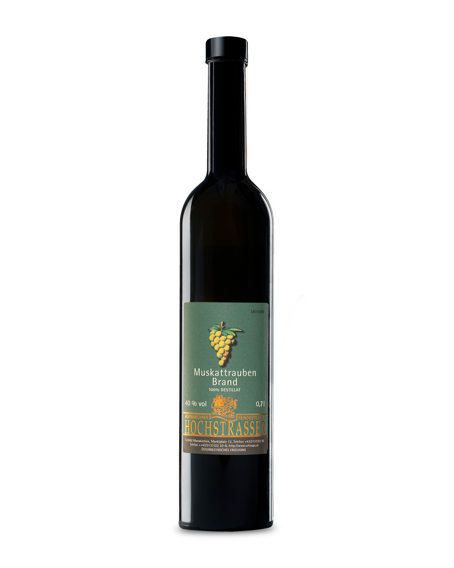Hochstrasser Muskat-Traubenbrand | Vol. 40% | 0,7l