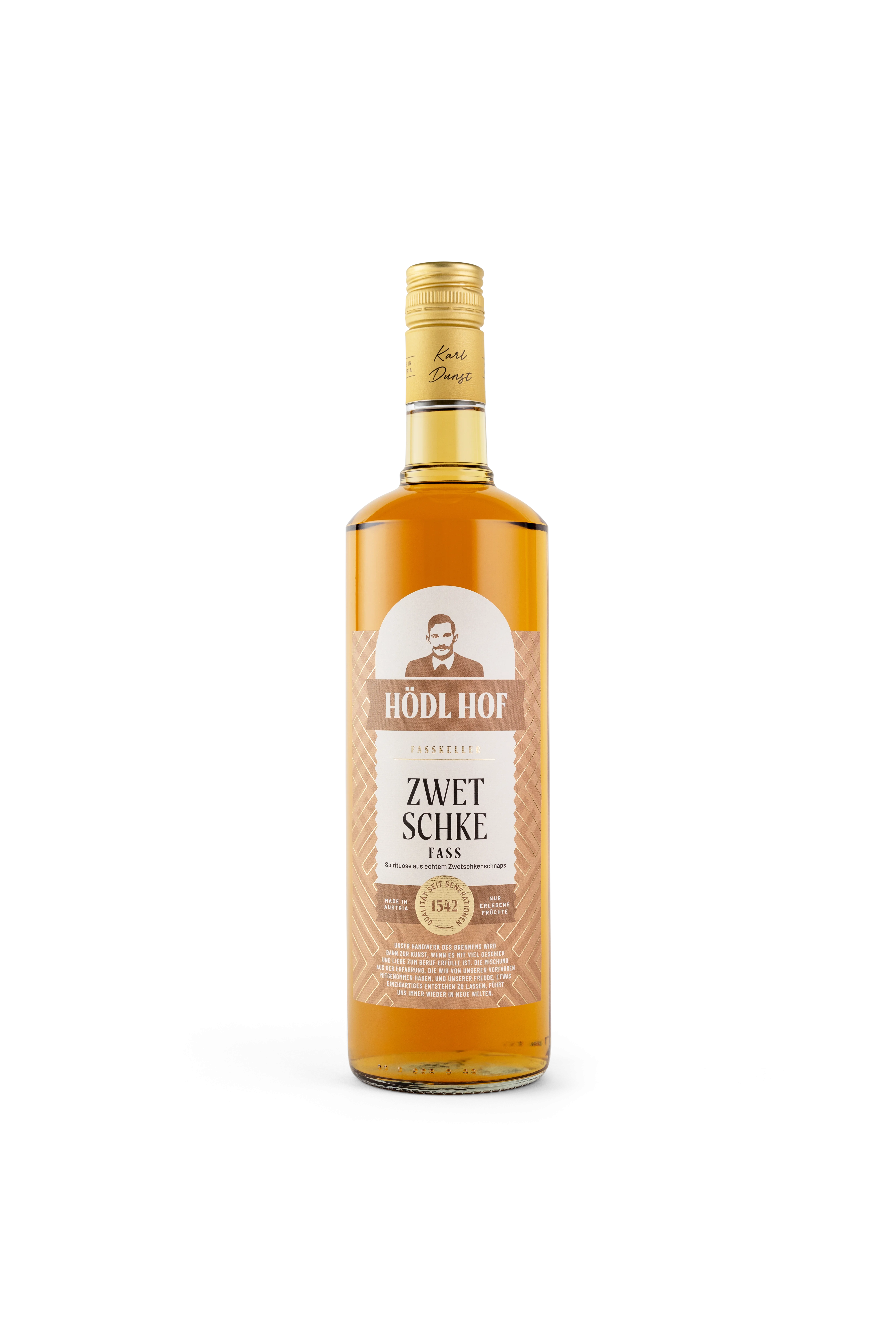 Hödl Hof Zwetschke Fass Schnaps Fassgelagert | 38% Vol. | 1,0l