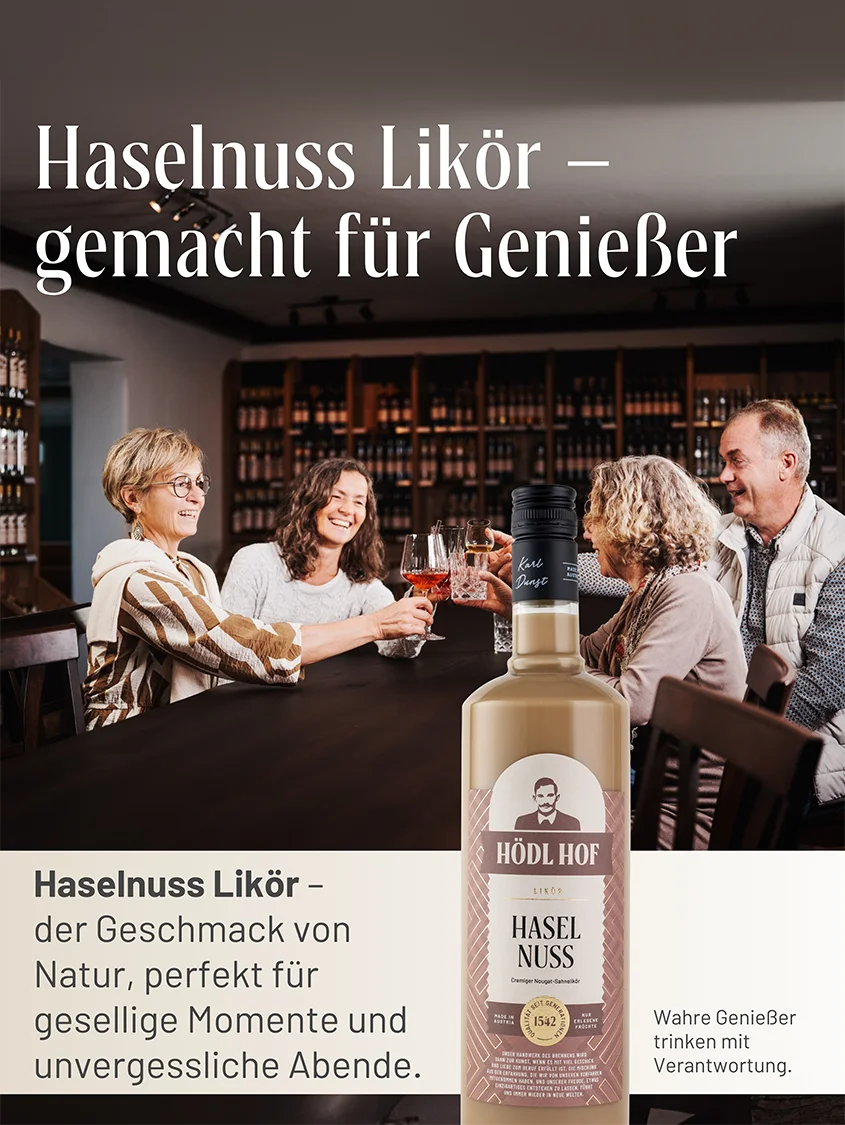 Hödl Hof Haselnuss Cremelikör | 16% Vol. | 0,5l Hödl Hof Haselnuss Cremelikör | 16% Vol. | 0,5l