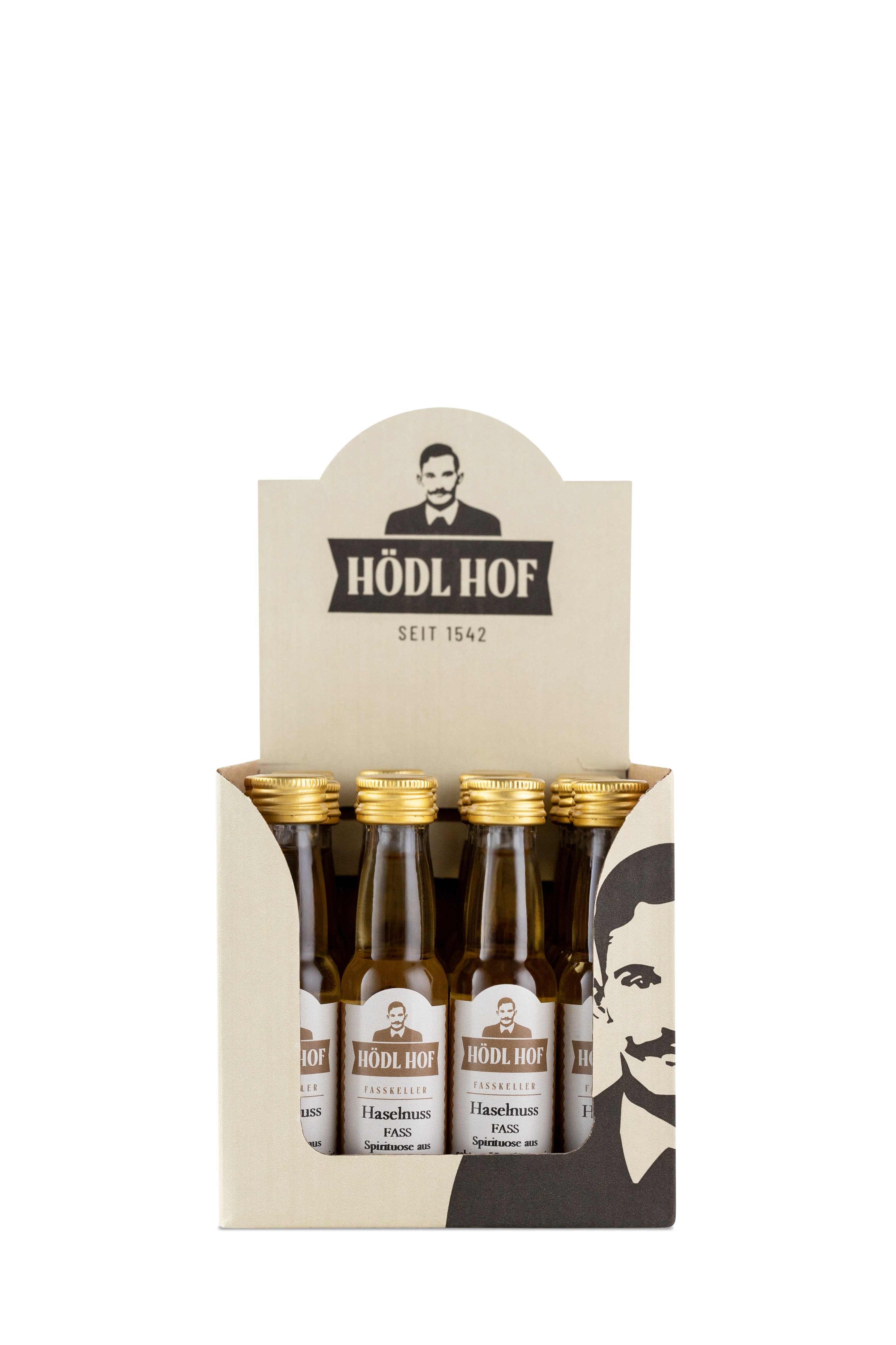 Hödl Hof Haselnuss Schnaps Fassgelagert | 38% Vol. | 24 x 0,02l