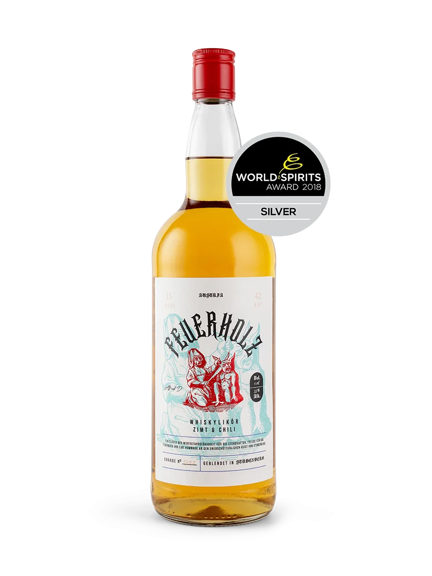 Feuerholz Whiskylikör mit Zimt & Chilli | 33% Vol. | 1,0l