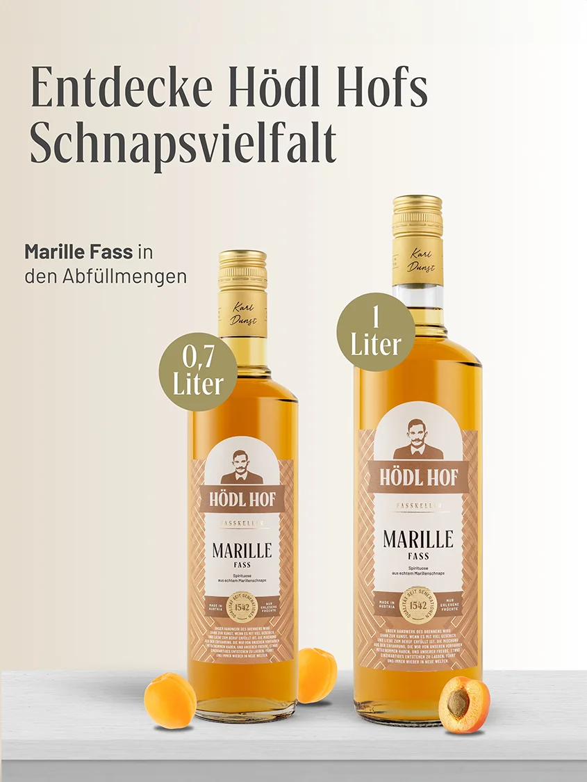 Hödl Hof Alte Marille Fass Schnaps Fassgelagert | 38% Vol. | 0,7l