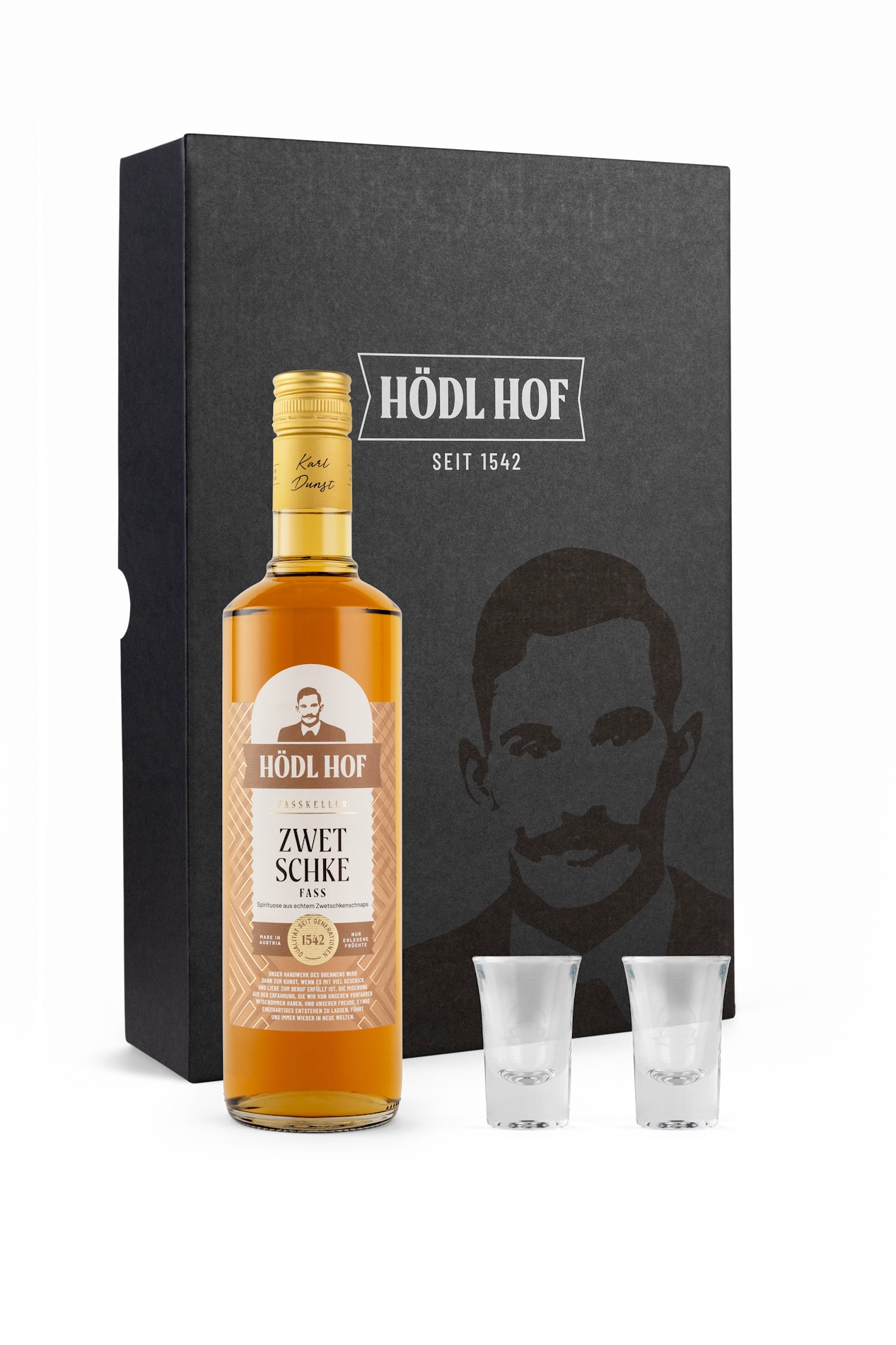 Hödl Hof Geschenkset Zwetschke Fass| 0.7l