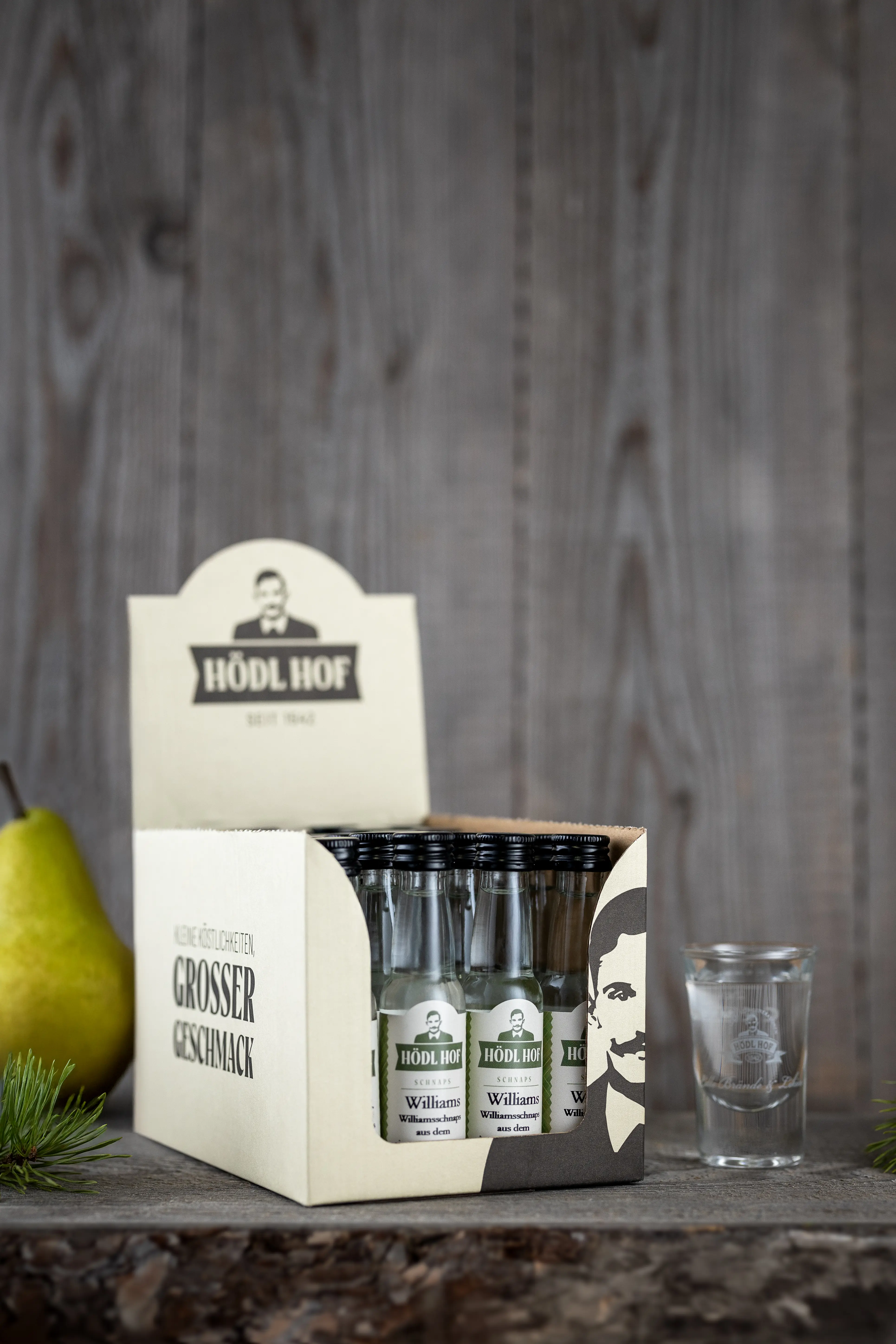 Hödl Hof Williams Schnaps | 38% Vol. | 24x0,02l Hödl Hof Williams Schnaps | 38% Vol. | 24x0,02l