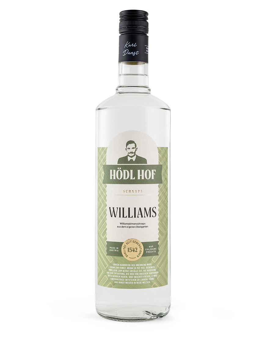 Hödl Hof Williams 38% Schnaps | 38% Vol. | 1,0l