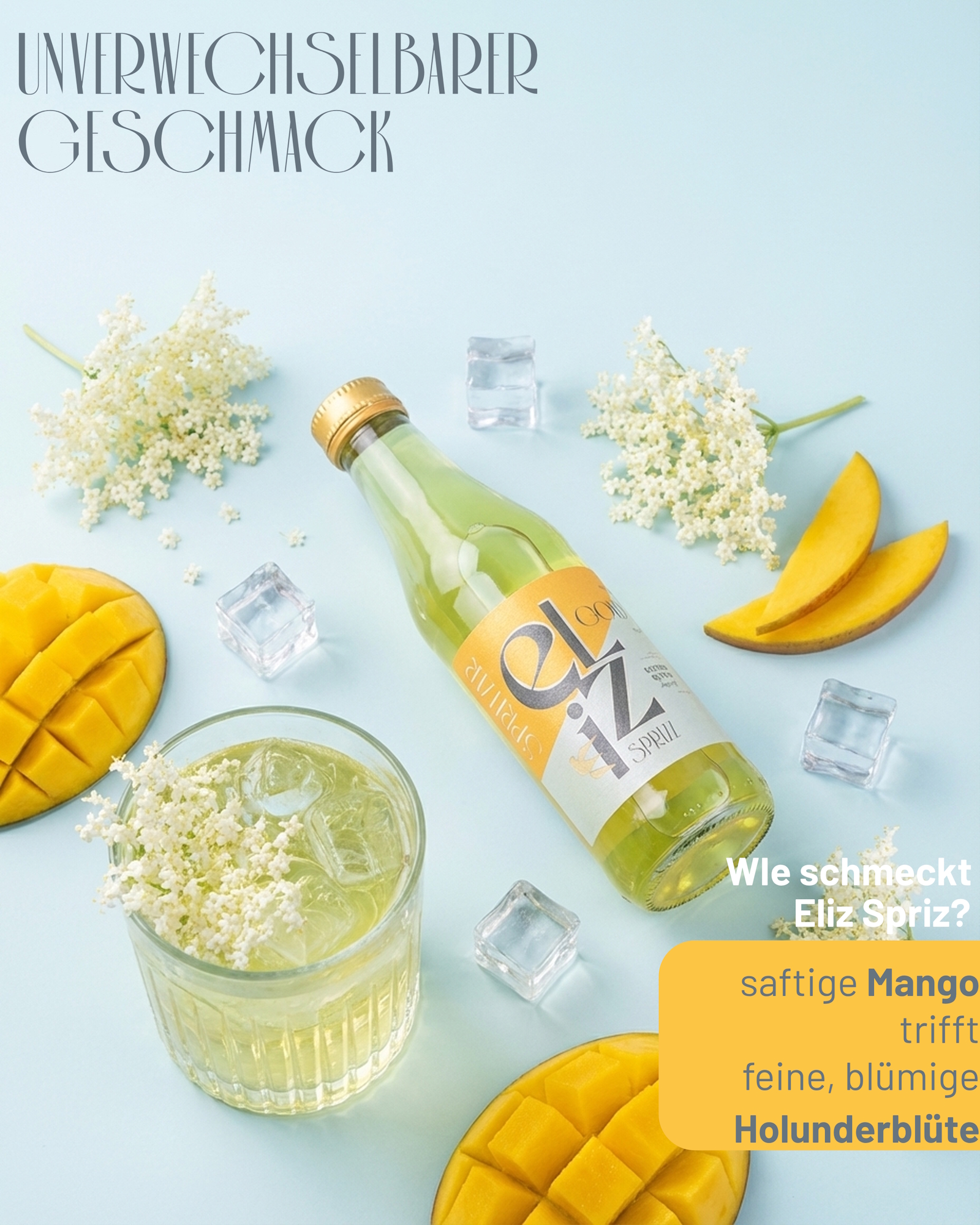 Eliz Sprizz Mango-Holunderblüte Spritzer 12 x 0,25 l trinkfertig