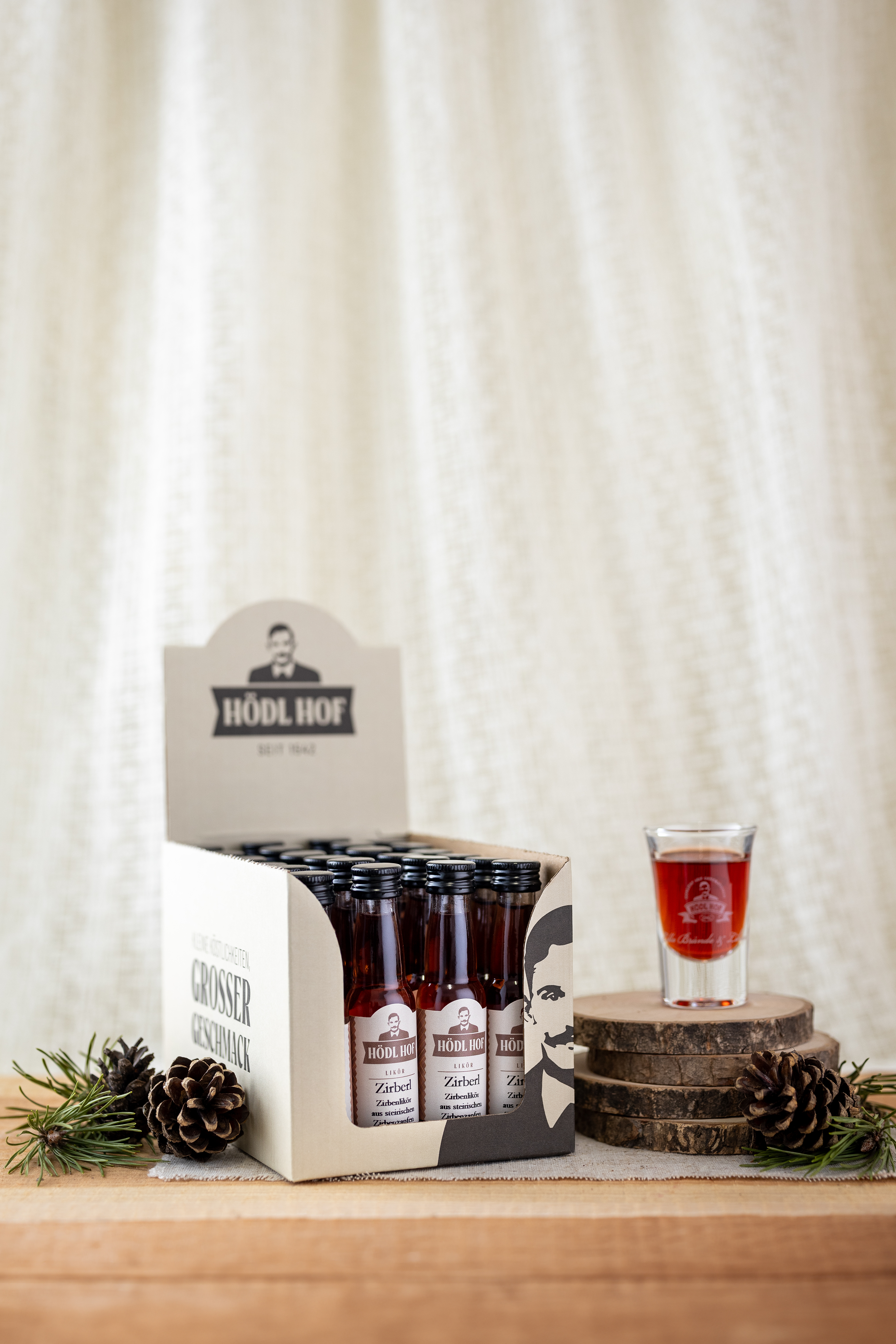 Hödl Hof Zirbenschnaps | Zirberl | Vol. 25% | 24x0,02l