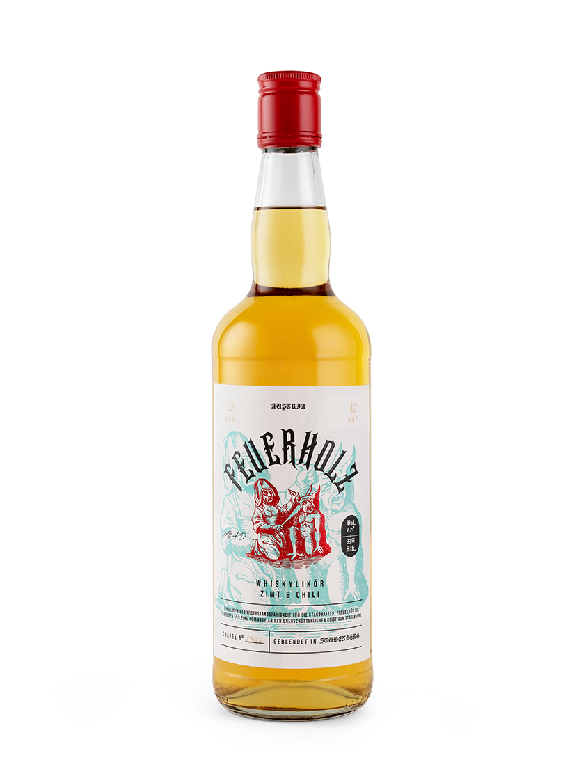 Feuerholz Whiskylikör mit Zimt & Chilli | 33% Vol. | 0,7l