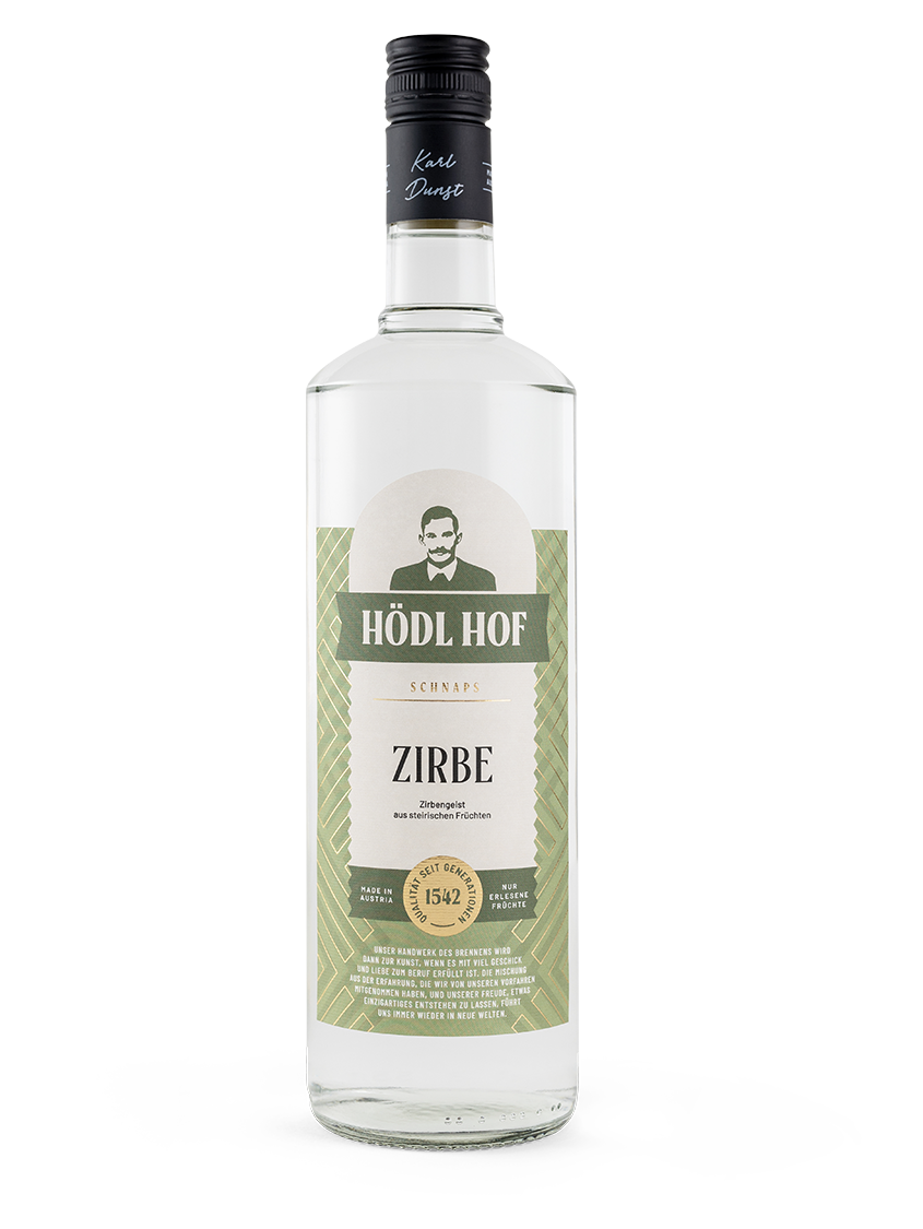 Hödl Hof Zirbengeist | Aus echten Zirbenzapfen | 38% Vol. | 1,0l