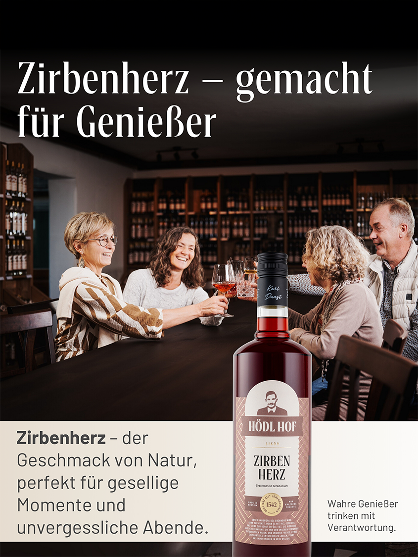 Hödl Hof "Zirbenherz" Zirbenlikör | 20% Vol. | 1,0l