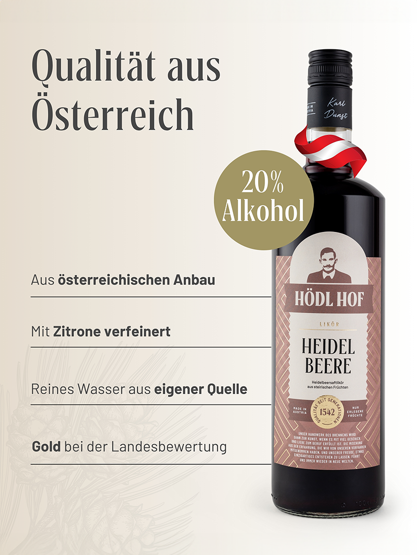 Hödl Hof Heidelbeere Likör | 20% Vol. | 0,5l