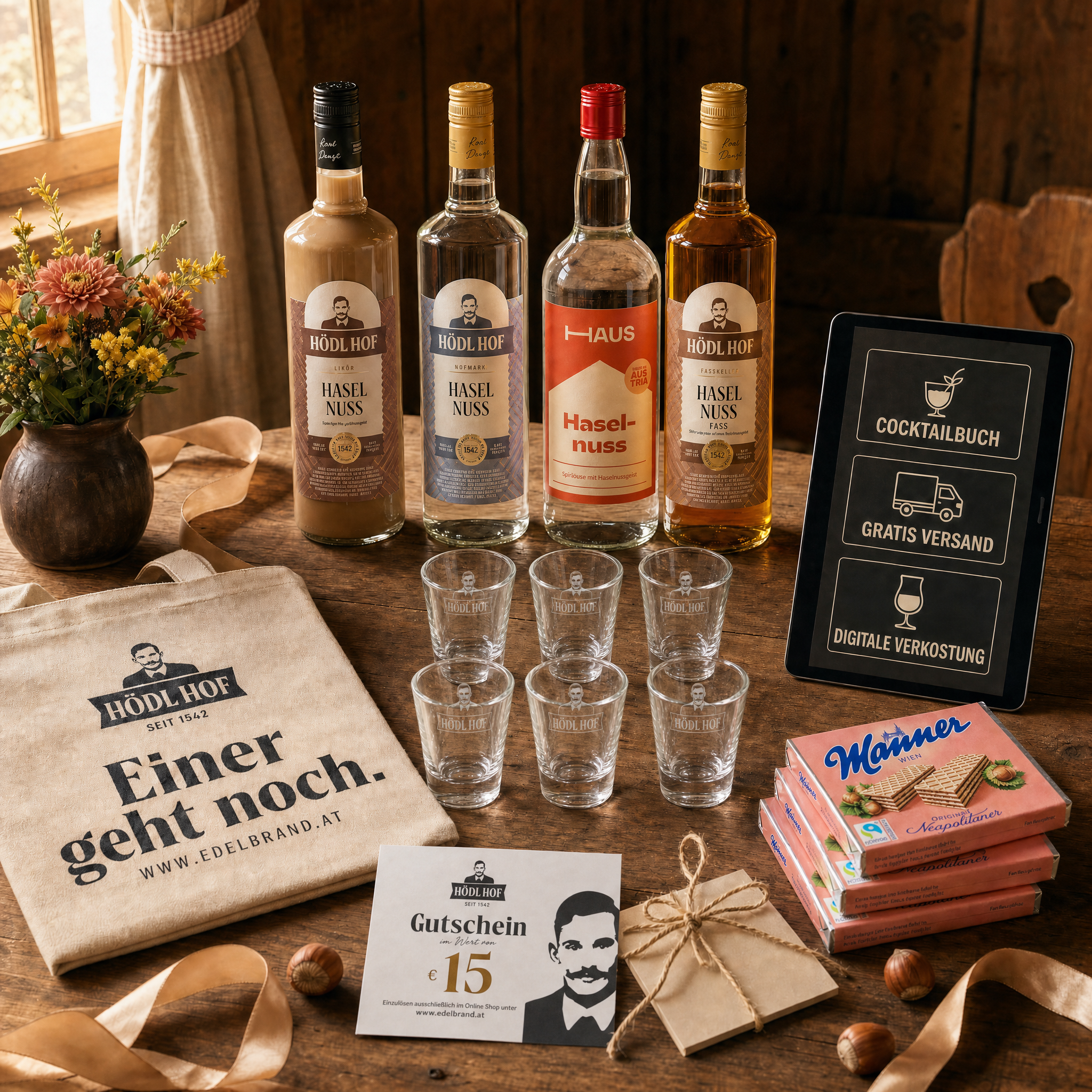 Haselnuss-Schnaps & Likör Premium Vorteilsset